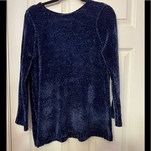 Navy chenille sweater